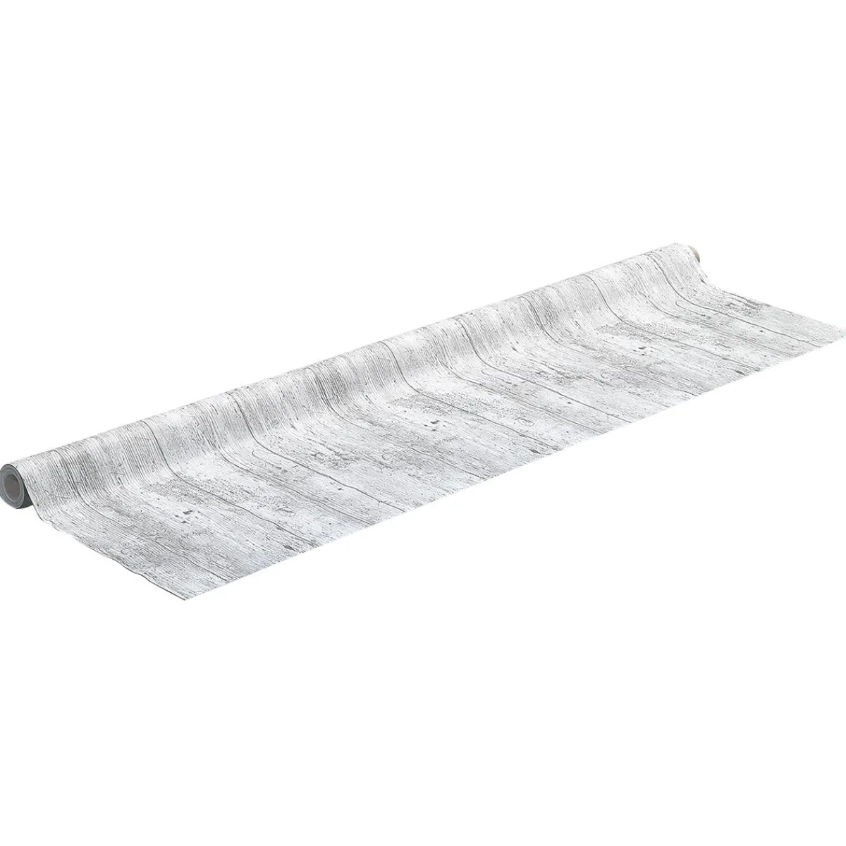 Hot DecoWoerner Abwaschbare Wachstuch-Tischdecke "Vintage-Holz", Meterware 140 Cm Breit Grau