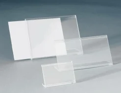 Sale DecoWoerner Acryl-L-Aufsteller Quer, 52 X 34 Mm transparent