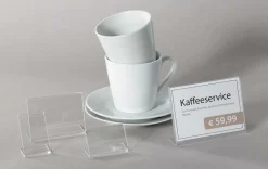Sale DecoWoerner Acryl-L-Aufsteller Quer, 52 X 34 Mm transparent