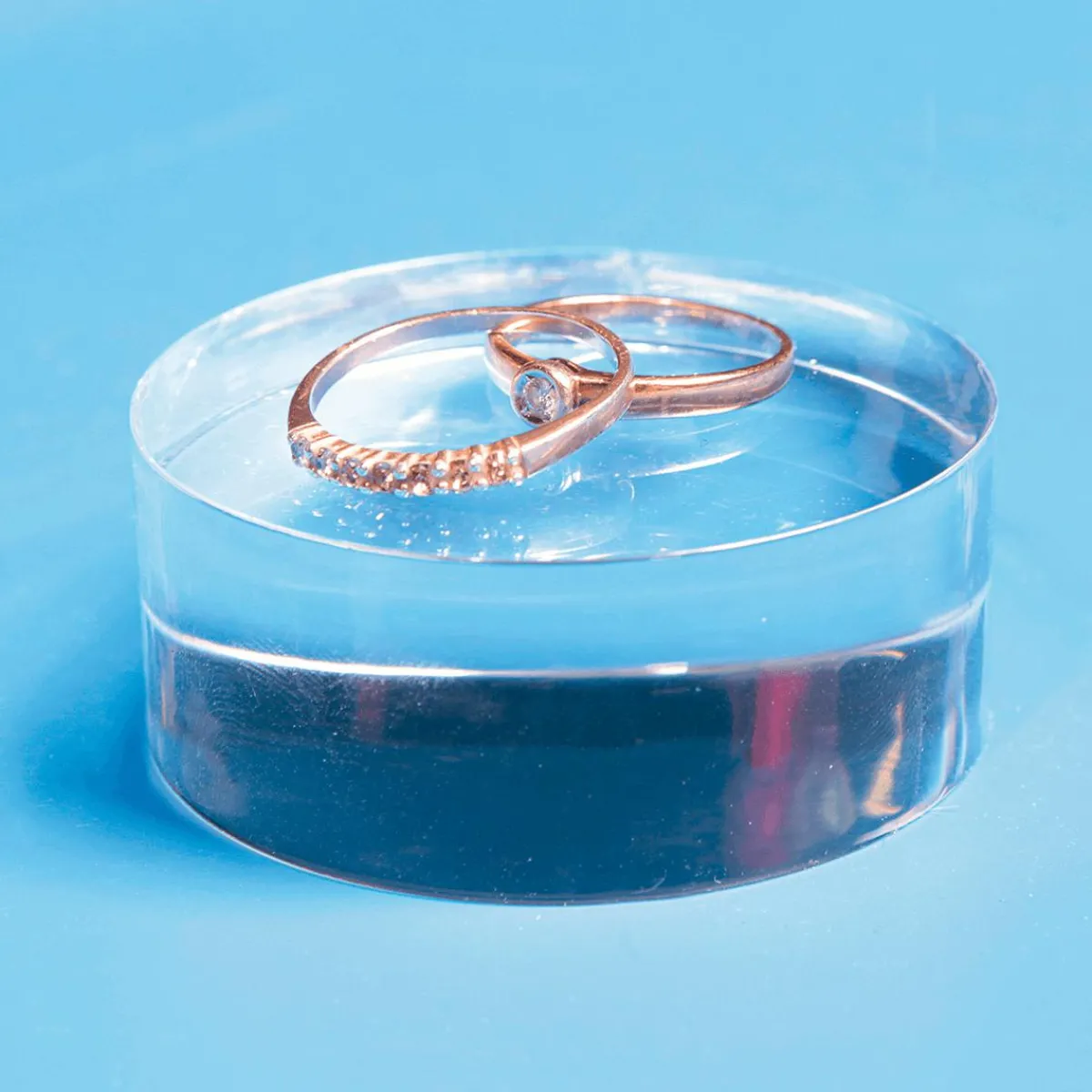 Clearance DecoWoerner Acryl-Zylinder, 2 Cm Hoch transparent