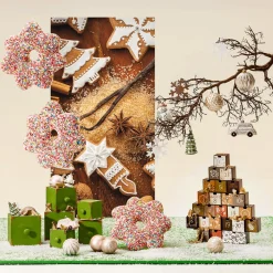 DecoWoerner Adventskalender Baum 6 X 37 X 44 Cm Holz Und Papier mehrfarbig