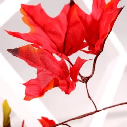 Hot DecoWoerner Ahorn-Blätterranke - Grün 180 Cm rot
