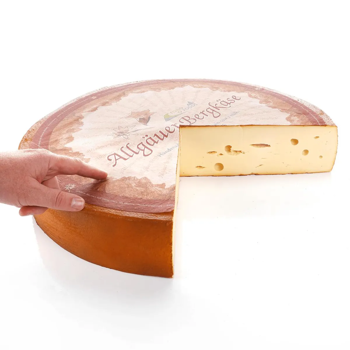 Online DecoWoerner Allgäuer Bergkäse Laib Angeschnitten Lebensmittel-Attrappe 52 Cm Ø braun