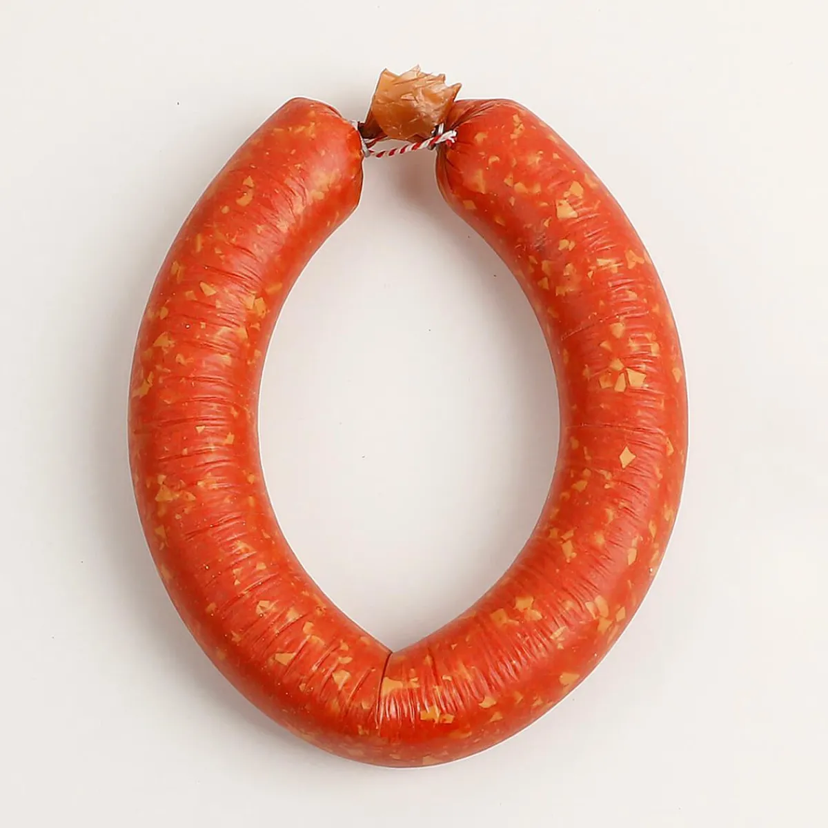 Sale DecoWoerner Ammerländer-Mettwurst-Ring, Lebensmittel-Attrappe 21 Cm rot