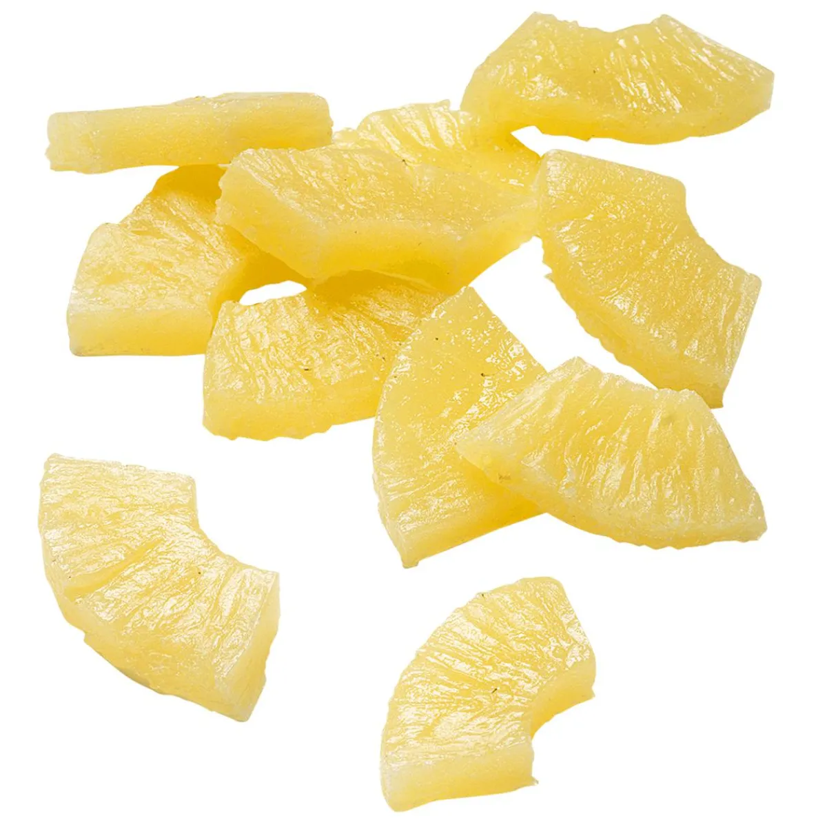 New DecoWoerner Ananas Scheiben Lebensmittel-Attrappe, 12 Stück gelb