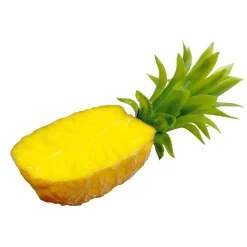 Best DecoWoerner Ananashälfte Lebensmittel-Attrappe 20 Cm gelb