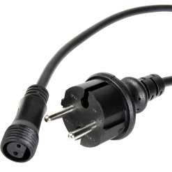 DecoWoerner Anschlusskabel IP44 Für LED-Produkte System IP67, Schwarz
