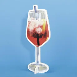 Clearance DecoWoerner Aperol Spritz Cocktail Display 20 X 50 Cm orange