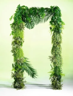 Outlet DecoWoerner Areca-Kunstpalmen-Blatt, Pack à 3 Stück grün