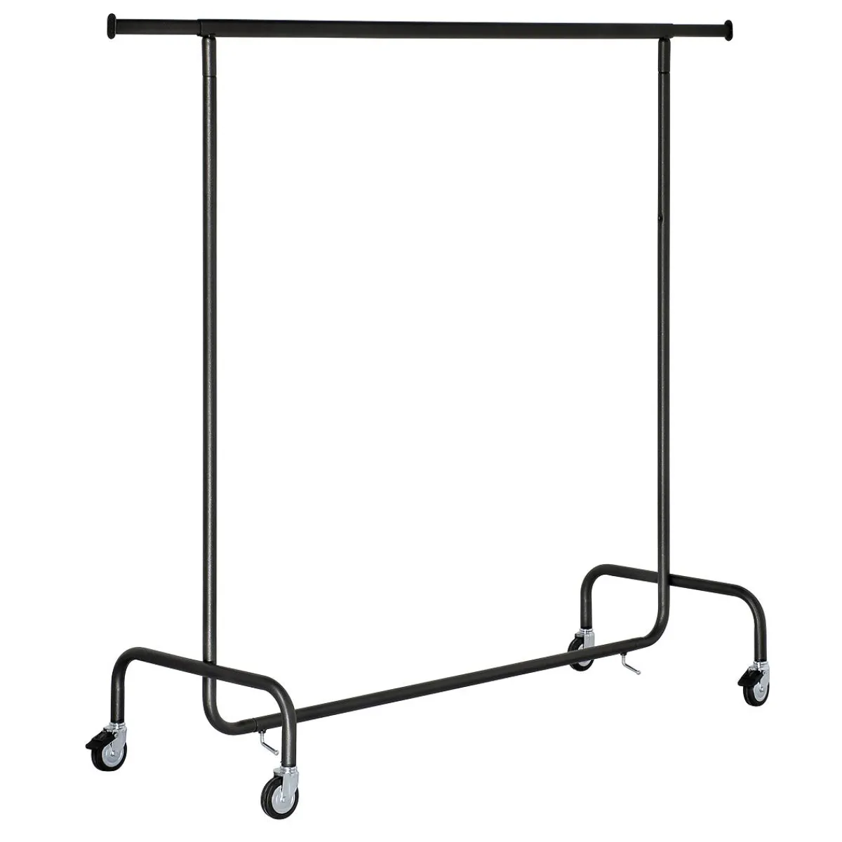 Online DecoWoerner Ausziehbarer Rollkleiderständer, 150 Cm schwarz