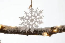 Discount DecoWoerner Beleuchteter Holzbaum-Hänger Mit Batterie, 100 Cm Lang Naturholz