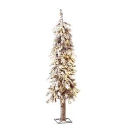 Online DecoWoerner Beschneiter, Künstlicher Tannenbaum Alpintanne Mit LED 90 Cm weiß