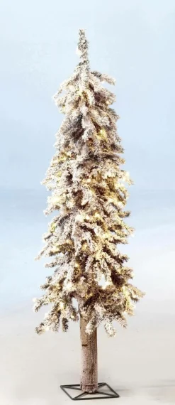 Online DecoWoerner Beschneiter, Künstlicher Tannenbaum Alpintanne Mit LED 90 Cm weiß
