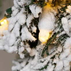 Online DecoWoerner Beschneiter, Künstlicher Tannenbaum Alpintanne Mit LED 90 Cm weiß