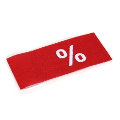 Discount DecoWoerner Bügel-Fähnchen "Prozent" 50 Stück rot