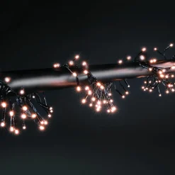 New DecoWoerner Blinkende LED Cluster Lichterkette Mit Timer, Für Außen, 6 M