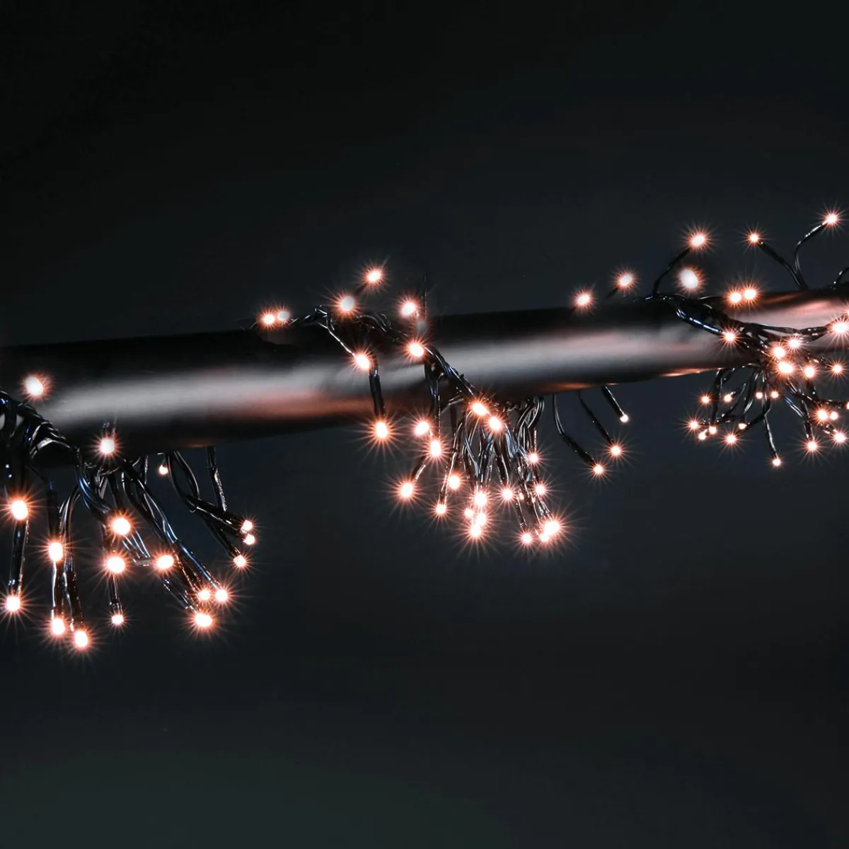 New DecoWoerner Blinkende LED Cluster Lichterkette Mit Timer, Für Außen, 6 M