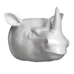 Hot DecoWoerner Blumentopf Nashorn weiß