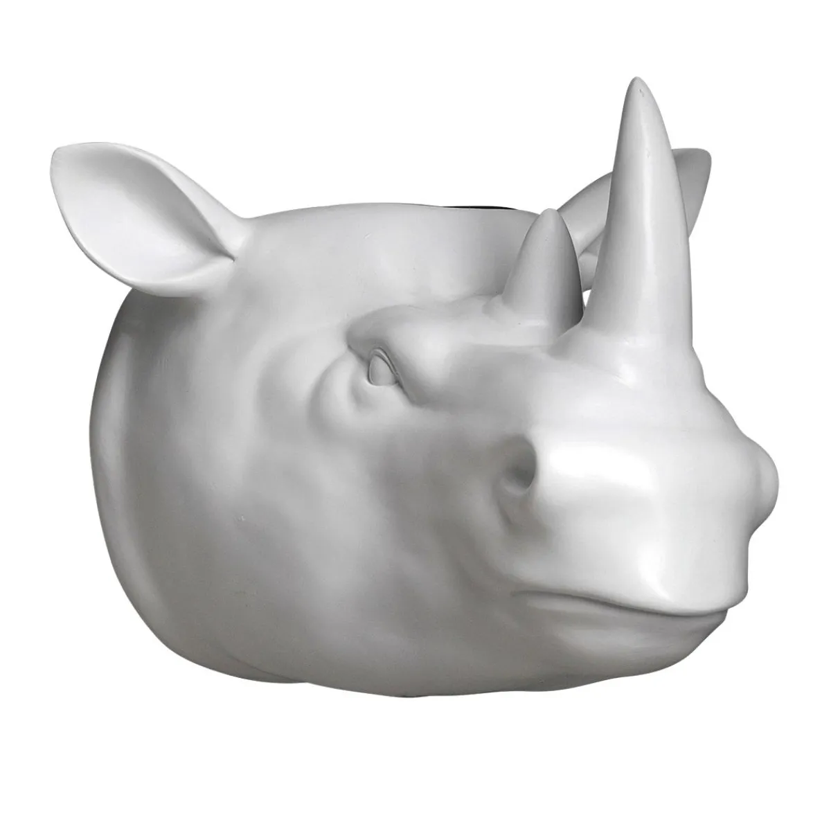 Hot DecoWoerner Blumentopf Nashorn weiß