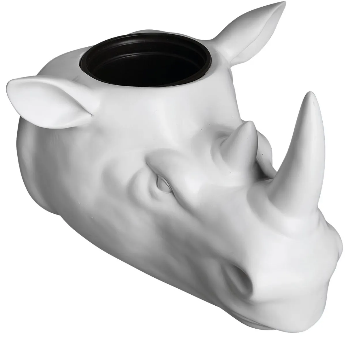 Hot DecoWoerner Blumentopf Nashorn weiß