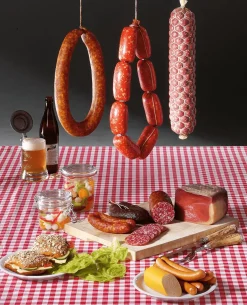 Hot DecoWoerner Bratwurst Ring Lebensmittel-Attrappe 30 Cm braun