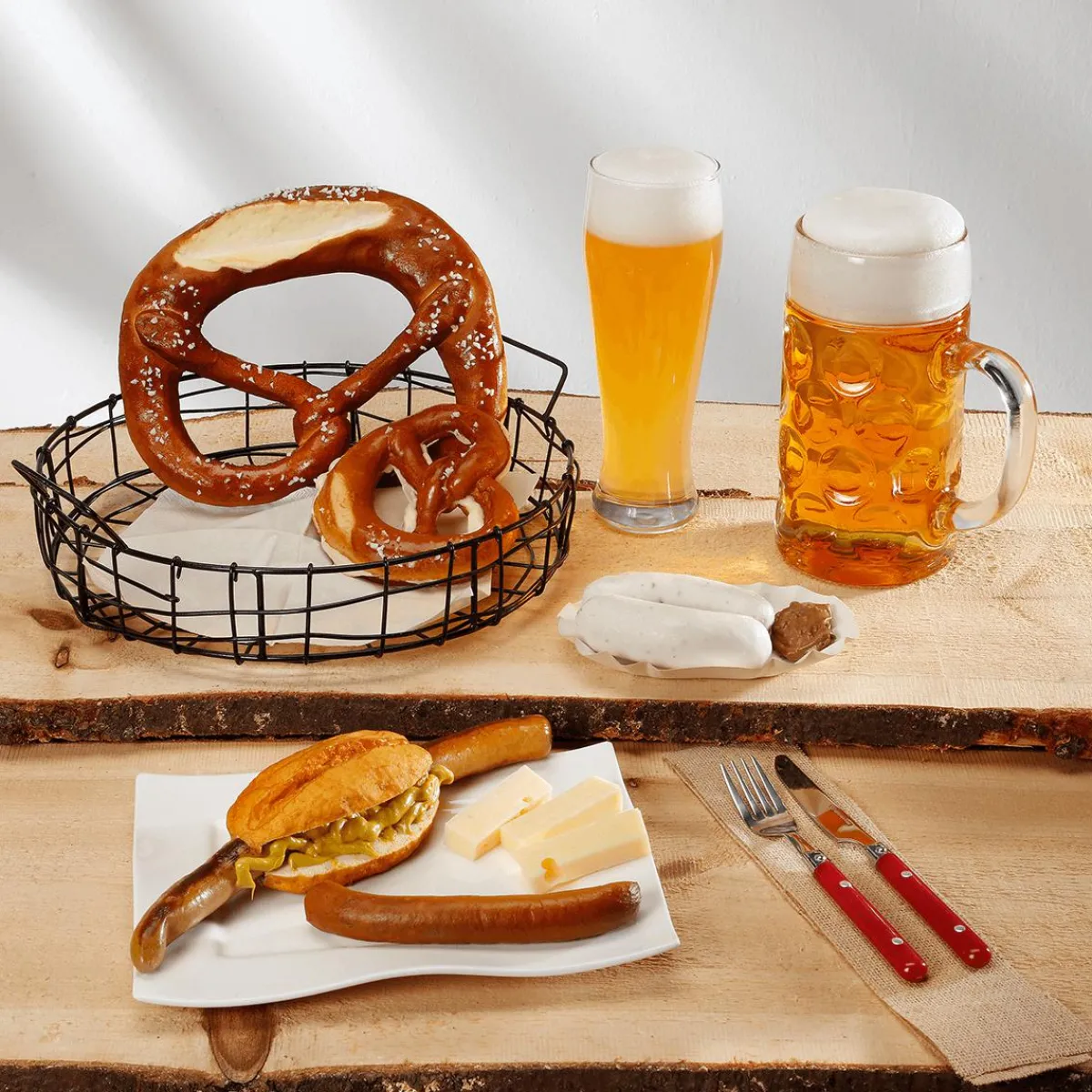 Outlet DecoWoerner Brezel Lebensmittel-Attrappe 27 Cm braun