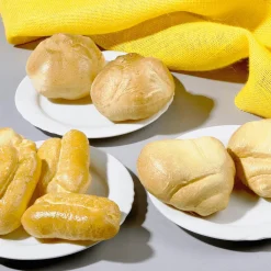 Best DecoWoerner Brötchen Sortiment Lebensmittel-Attrappe 8tlg. braun