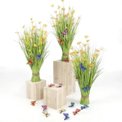 Outlet DecoWoerner Bunte Deko-Schmetterlinge Mit Clip 6er Set 9 Cm mehrfarbig