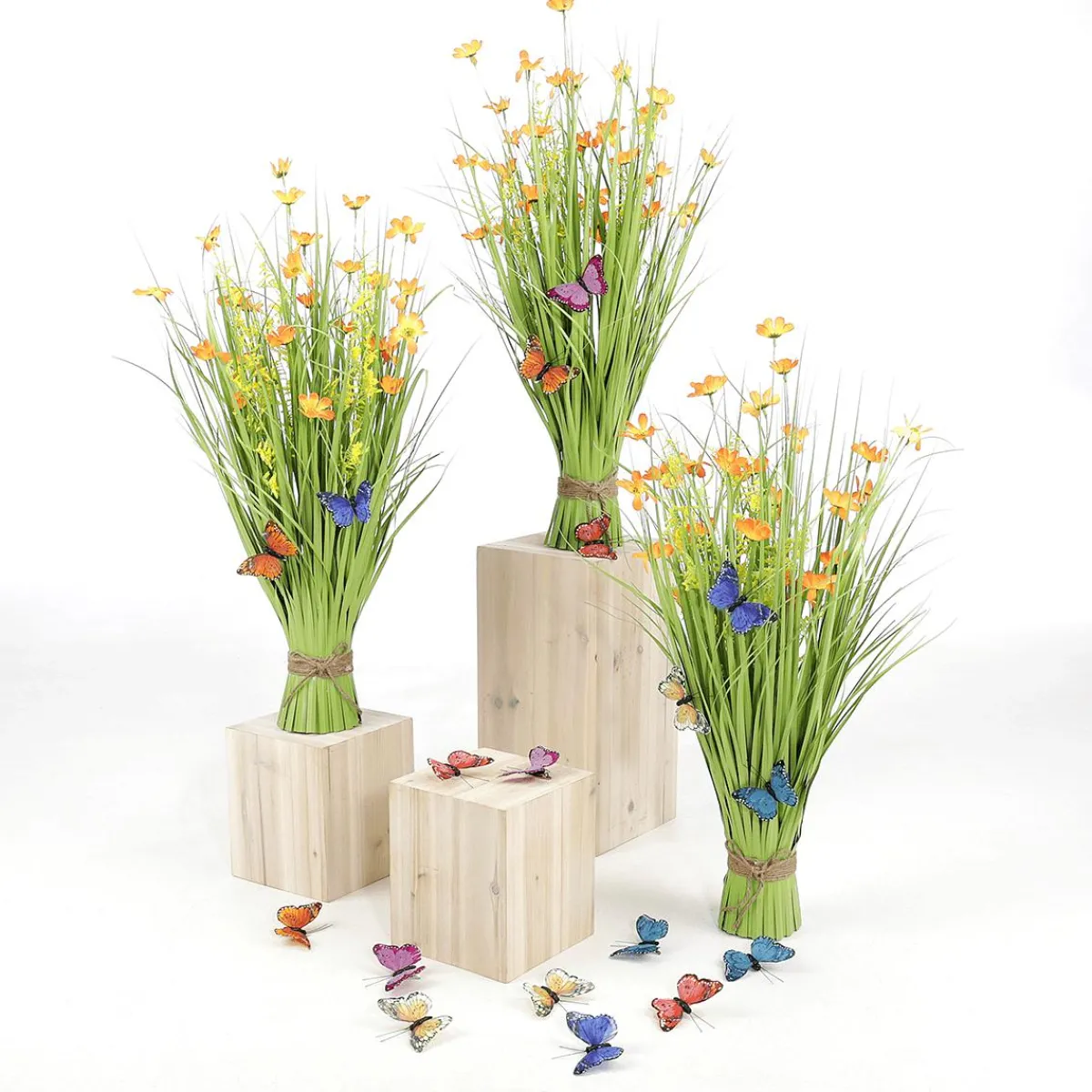 Outlet DecoWoerner Bunte Deko-Schmetterlinge Mit Clip 6er Set 9 Cm mehrfarbig