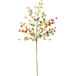 Outlet DecoWoerner Bunter Blüten-Mix-Zweig 85 Cm mehrfarbig
