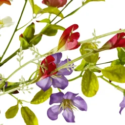 Outlet DecoWoerner Bunter Blüten-Mix-Zweig 85 Cm mehrfarbig