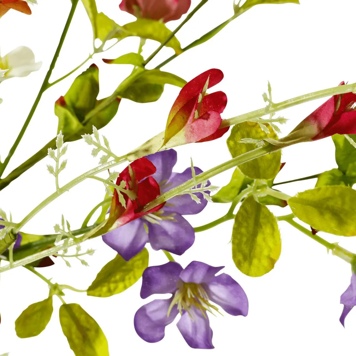 Outlet DecoWoerner Bunter Blüten-Mix-Zweig 85 Cm mehrfarbig