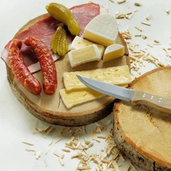 Discount DecoWoerner Camembert Käsescheibe Lebensmittel-Attrappe weiß