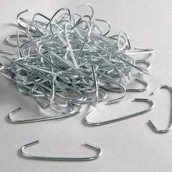 Discount DecoWoerner C-Haken, 6 Cm Lang, 100 Stück silber