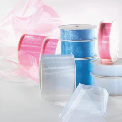 DecoWoerner Chiffonband 25 Mm, 25 M, Frühlings grün