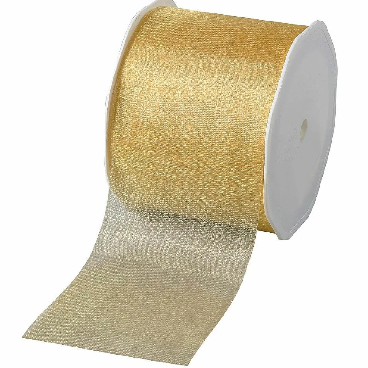 Best DecoWoerner Chiffonband 70 Mm, 25 M, gold