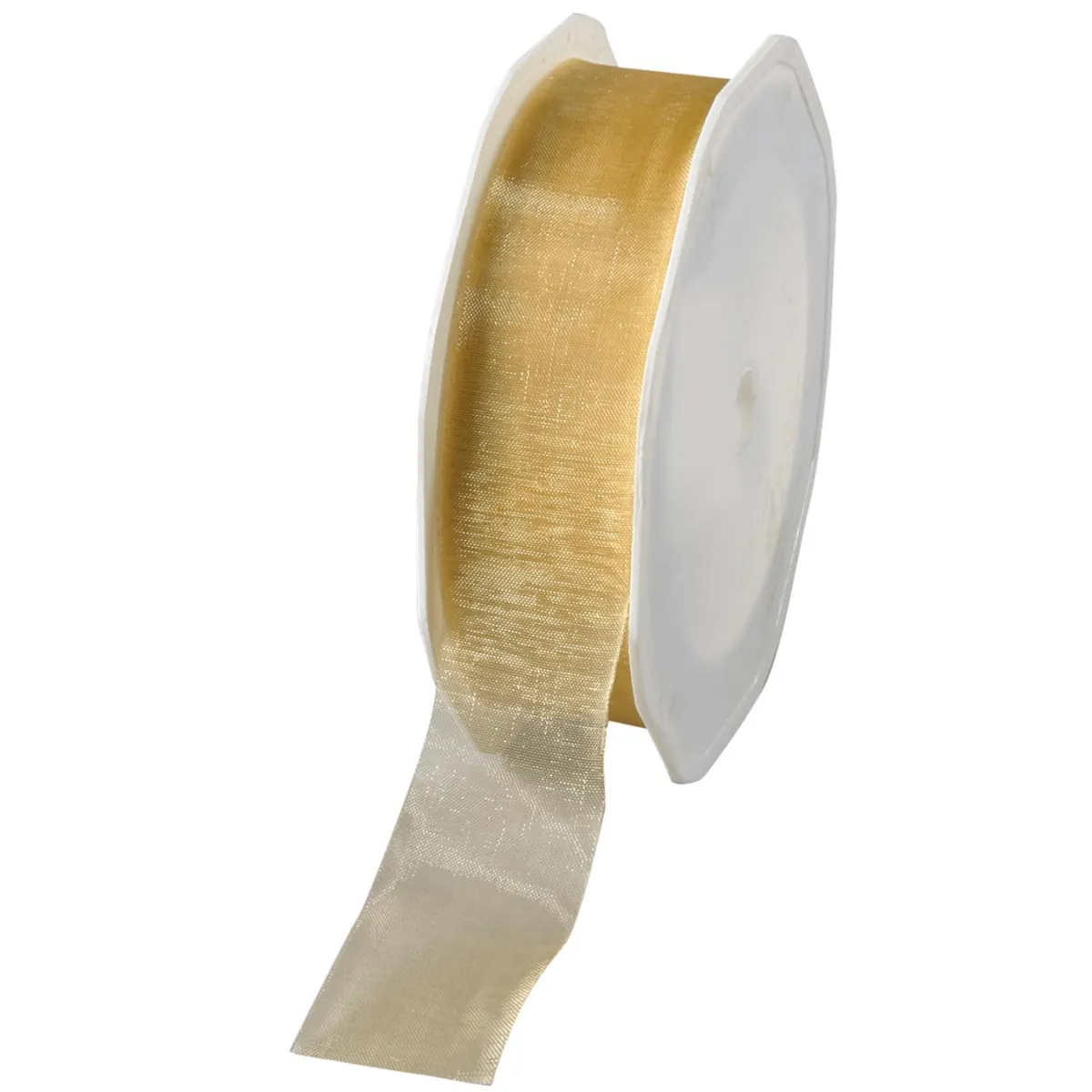 Hot DecoWoerner Chiffonband 25 Mm, 25 M, gold