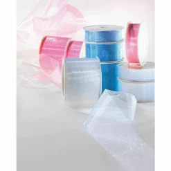 DecoWoerner Chiffonband 70 Mm, 25 M, Hell blau