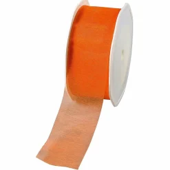 Outlet DecoWoerner Chiffonband 38 Mm, 25 M, orange