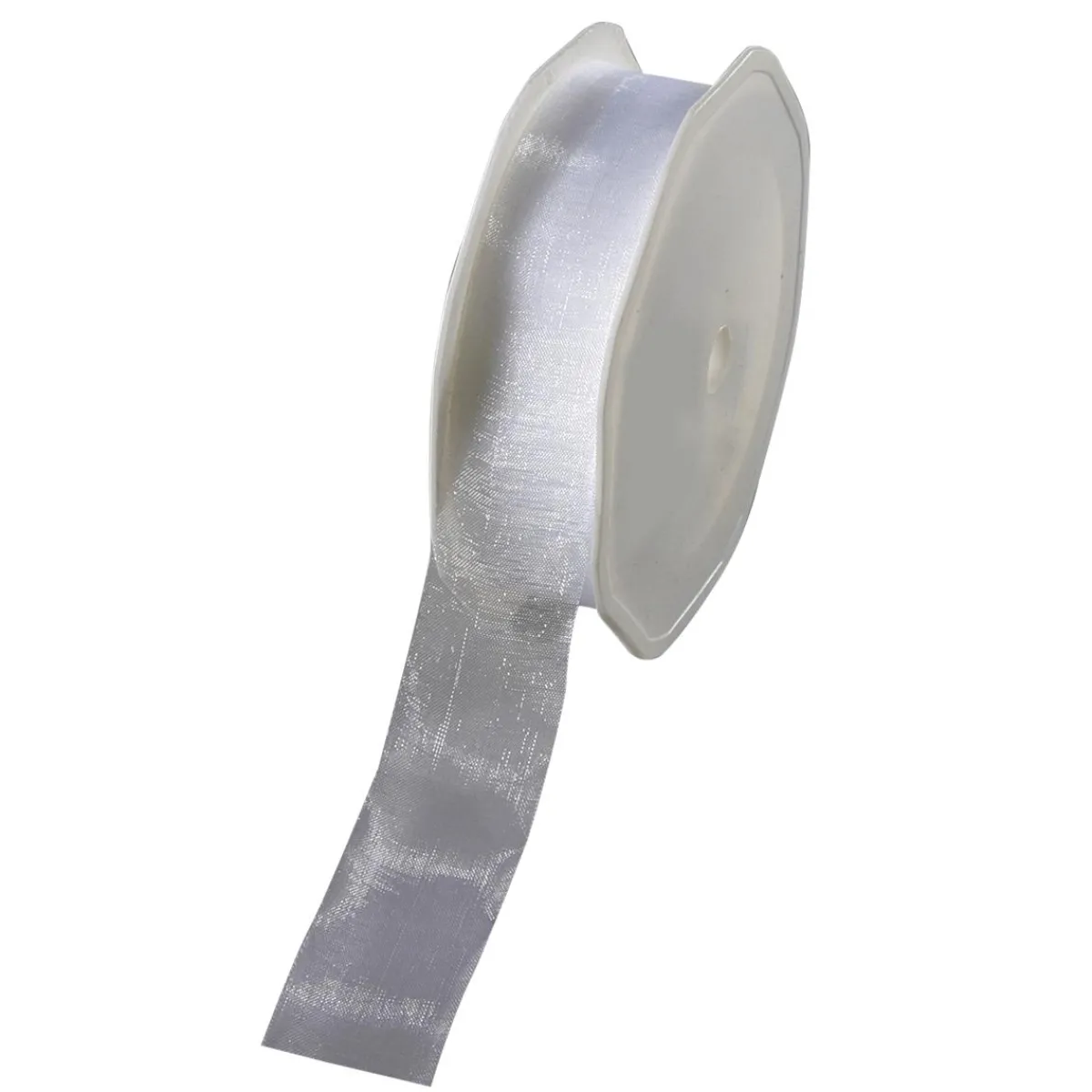 Discount DecoWoerner Chiffonband 25 Mm, 25 M, weiß