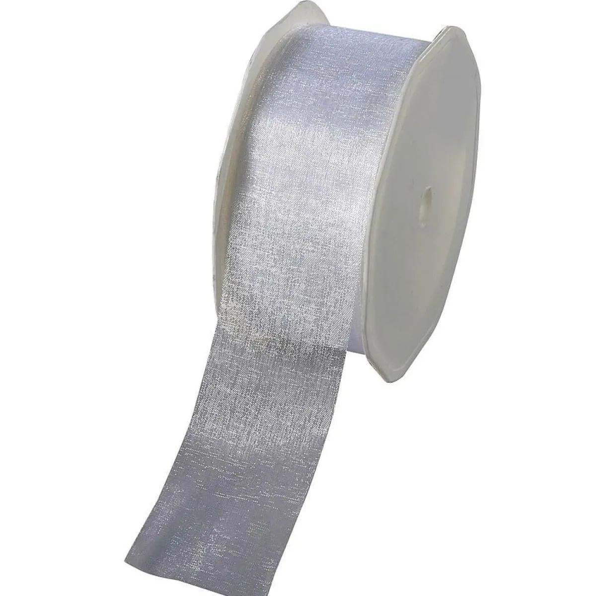 New DecoWoerner Chiffonband 38 Mm, 25 M, weiß