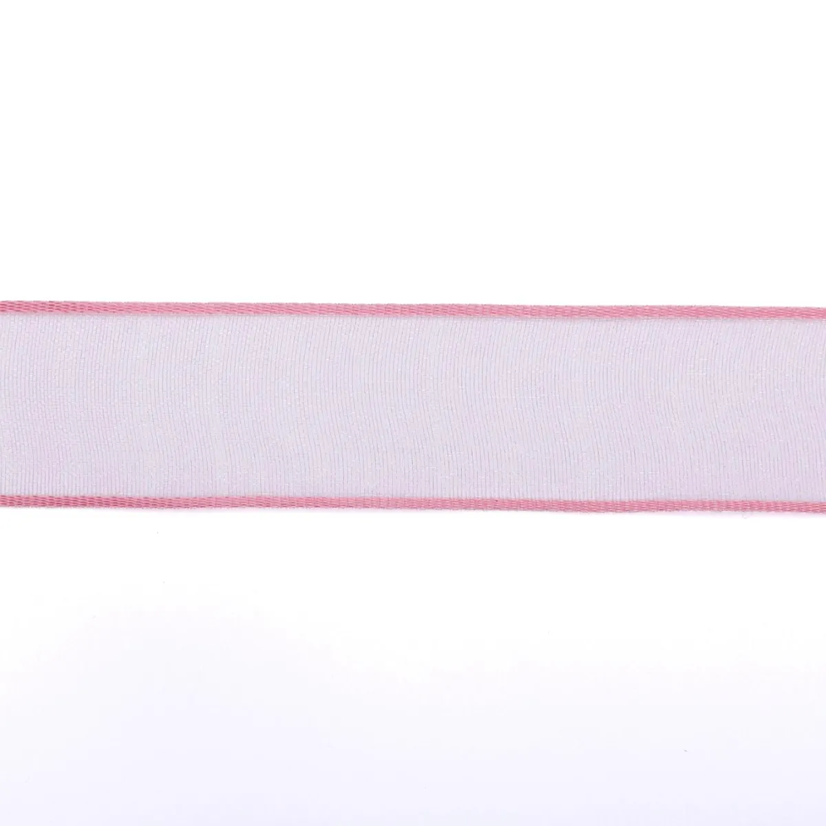 Hot DecoWoerner Chiffonband Mit Draht Pink 40 Mm Breit, 20 M rosa