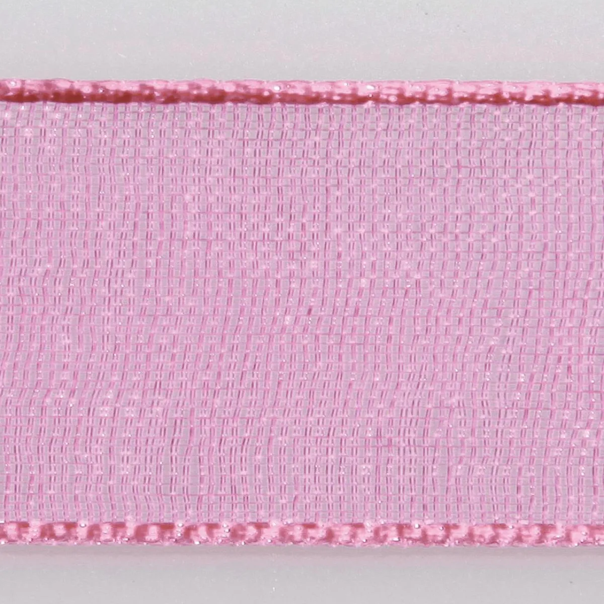 DecoWoerner Chiffonband Mit Webkante 6mm X 50m rosa