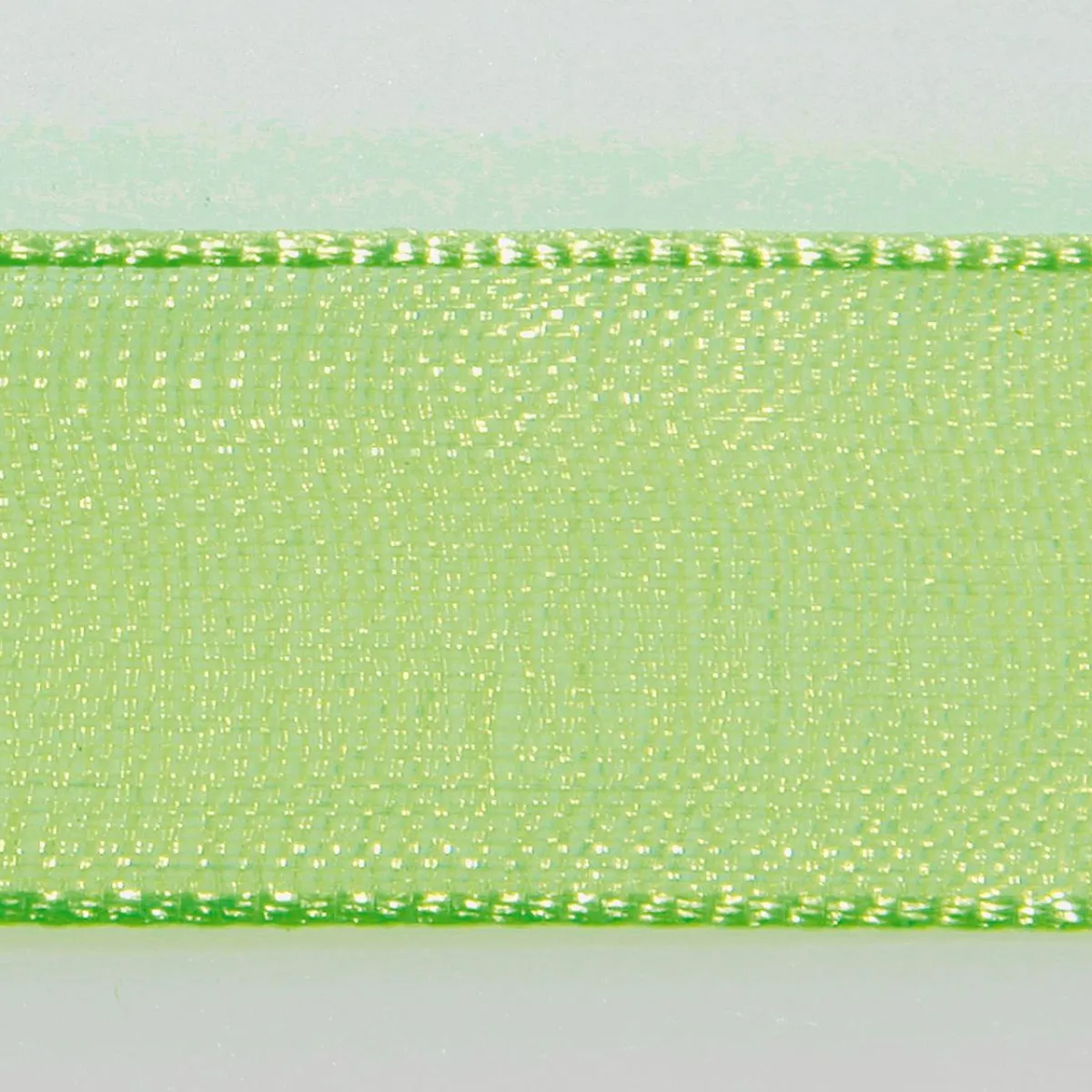 Best DecoWoerner Chiffonband Mit Webkante 6mm X 50m grün