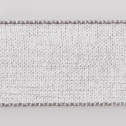 Discount DecoWoerner Chiffonband Mit Webkante 6mm X 50m silber
