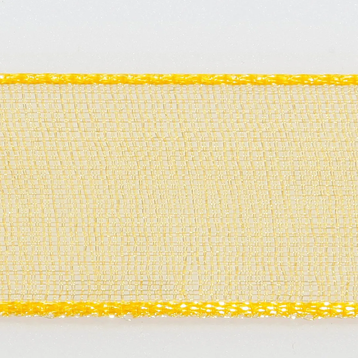 Discount DecoWoerner Chiffonband Mit Webkante 15mm X 50m gelb