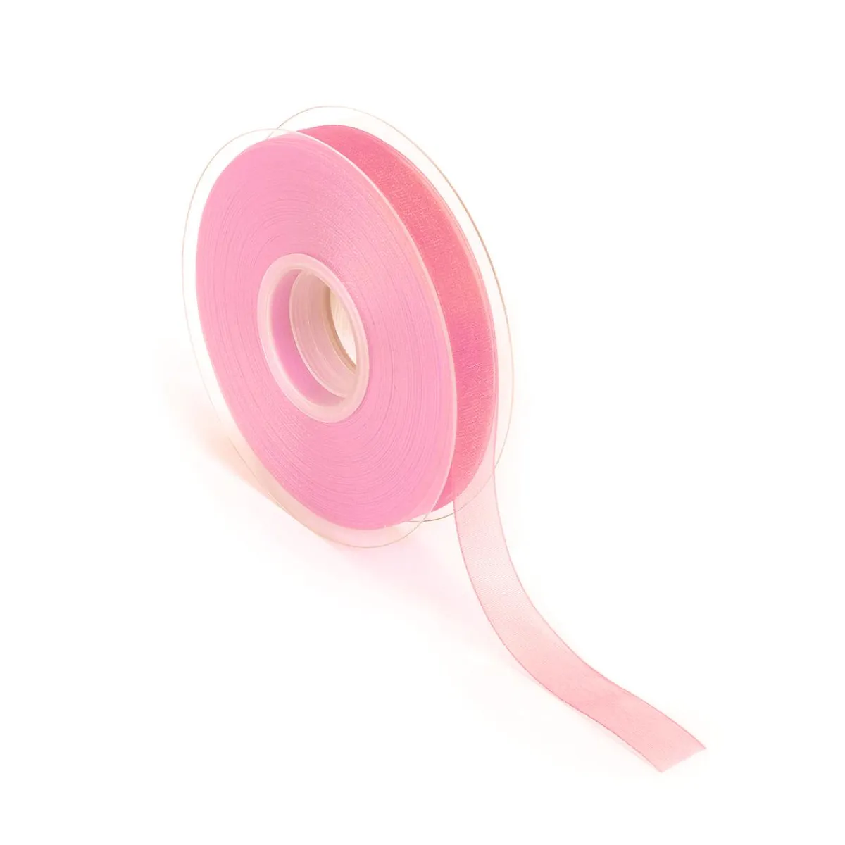 DecoWoerner Chiffonband Mit Webkante 15mm X 50m rosa