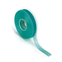 New DecoWoerner Chiffonband Mit Webkante 15mm X 50m Türkis blau