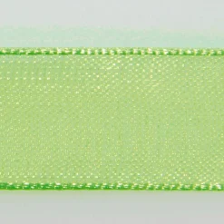 DecoWoerner Chiffonband Mit Webkante 15mm X 50m grün