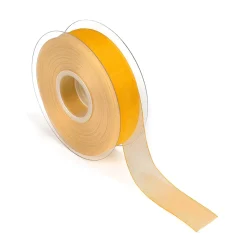 Online DecoWoerner Chiffonband Mit Webkante 25mm X 50m gelb